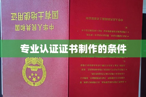 中站专业认证证书制作的条件