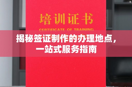 中站揭秘签证制作的办理地点，一站式服务指南