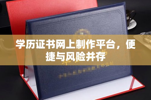 中站学历证书网上制作平台，便捷与风险并存