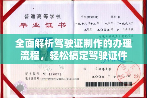 中站全面解析驾驶证制作的办理流程，轻松搞定驾驶证件