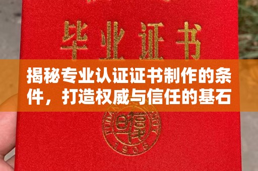 中站揭秘专业认证证书制作的条件，打造权威与信任的基石