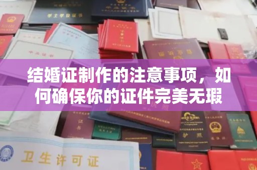 中站结婚证制作的注意事项，如何确保你的证件完美无瑕