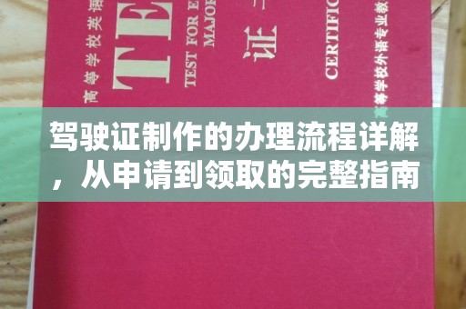中站驾驶证制作的办理流程详解，从申请到领取的完整指南