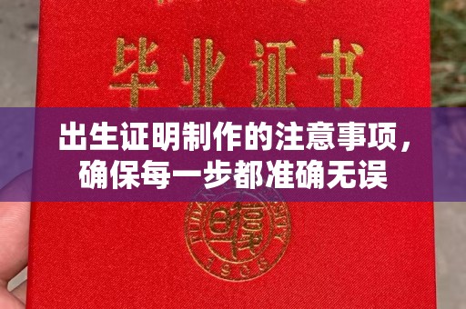 中站出生证明制作的注意事项，确保每一步都准确无误