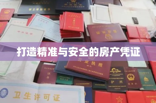 中站打造精准与安全的房产凭证